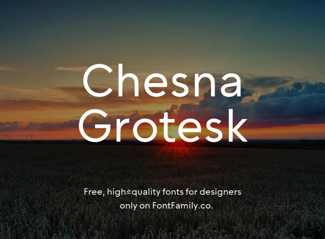 Chesna Grotesk Font