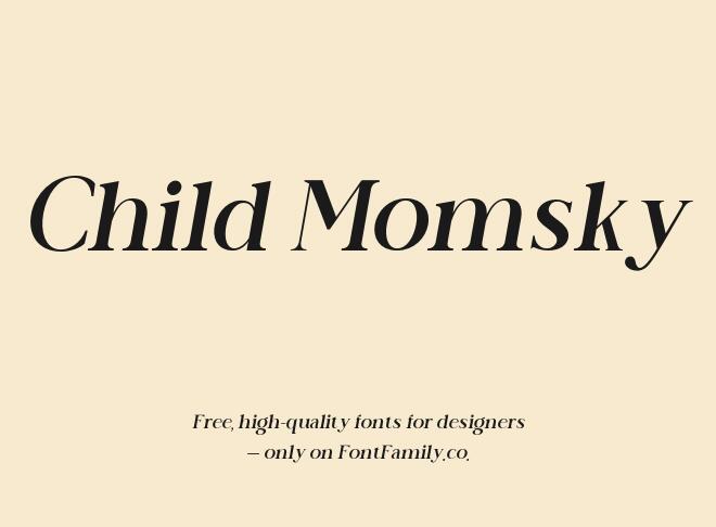 Child Momsky Font