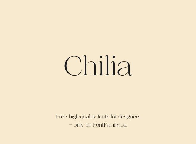 Chilia Font