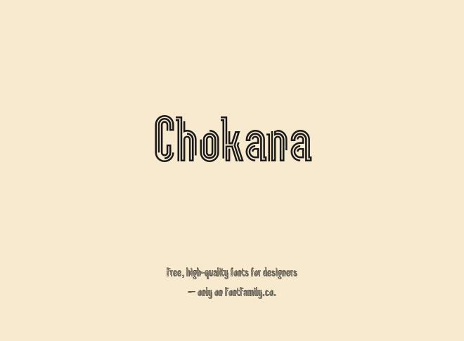 Chokana Font