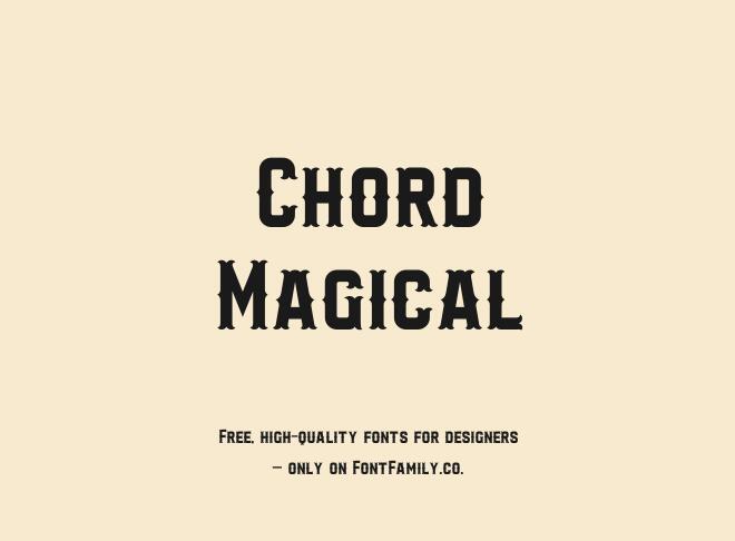 Chord Magical Font