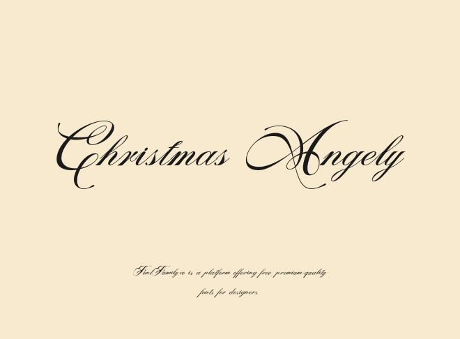 Christmas Angely Font