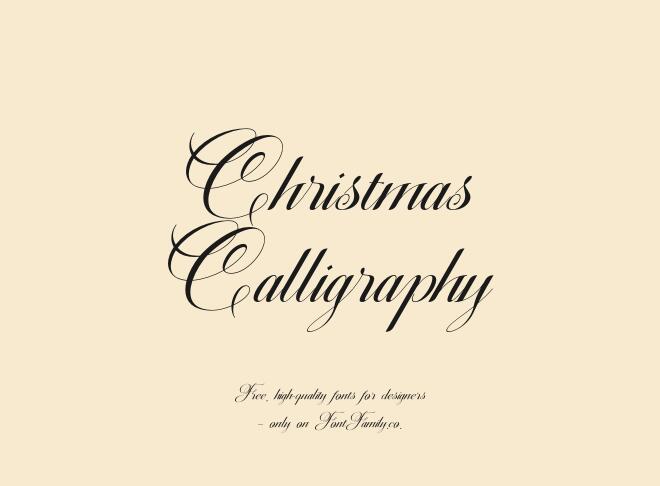 Christmas Calligraphy Font