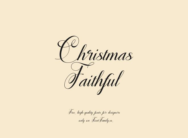 Christmas Faithful Font
