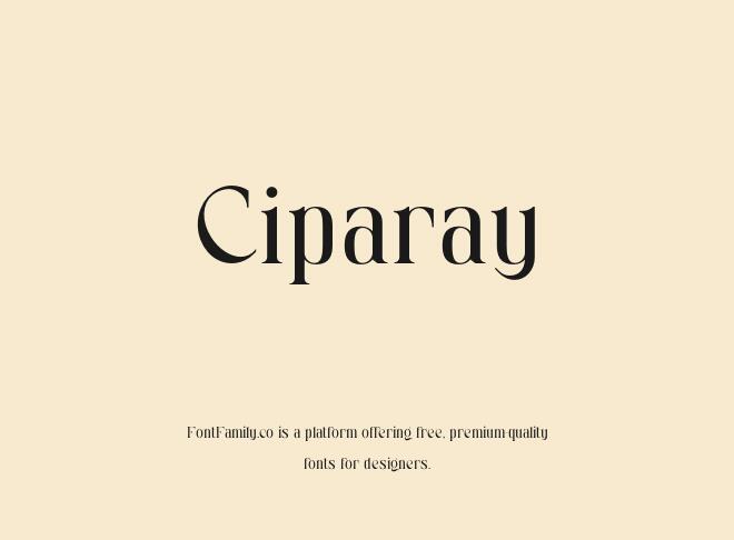 Ciparay Font