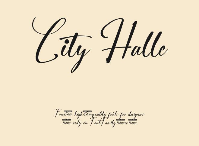 City Halle Font