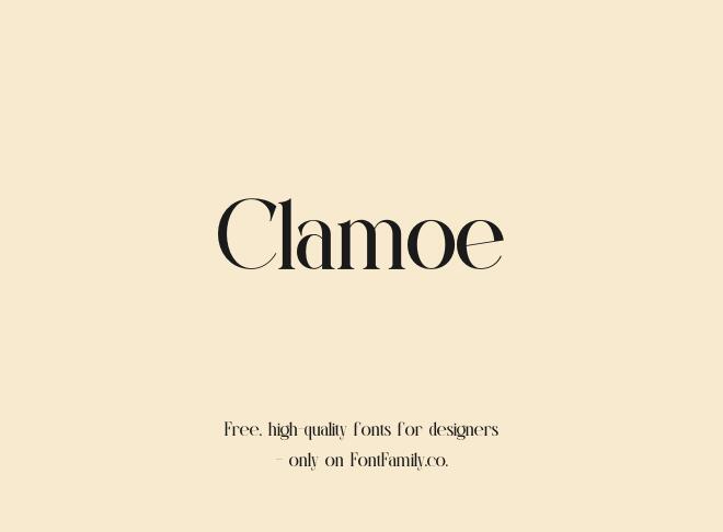 Clamoe Font