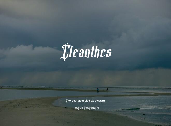 Cleanthes Font
