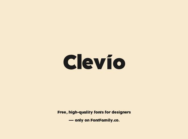 Clevio Font
