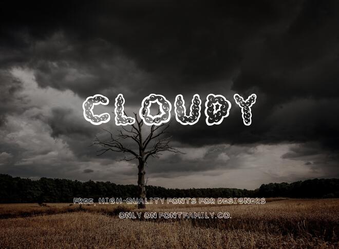 Cloudy Font