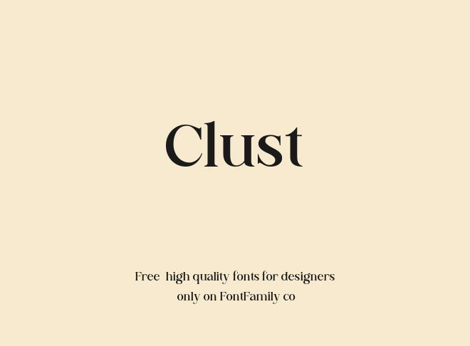 Clust Font