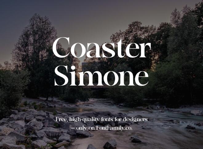 Coaster Simone Font