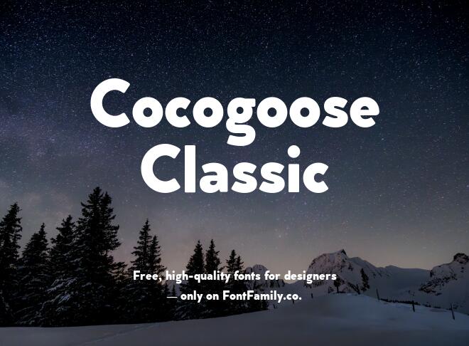 Cocogoose Classic Font