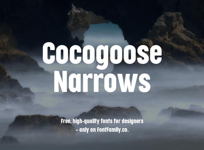 Cocogoose Narrows Font
