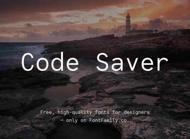 Code Saver Font
