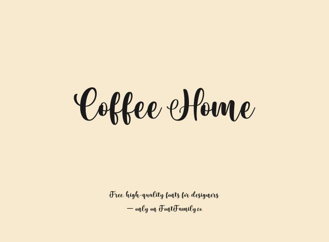 Coffee Home Font