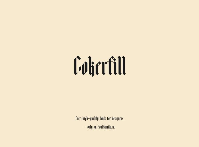 Cokerfill Font