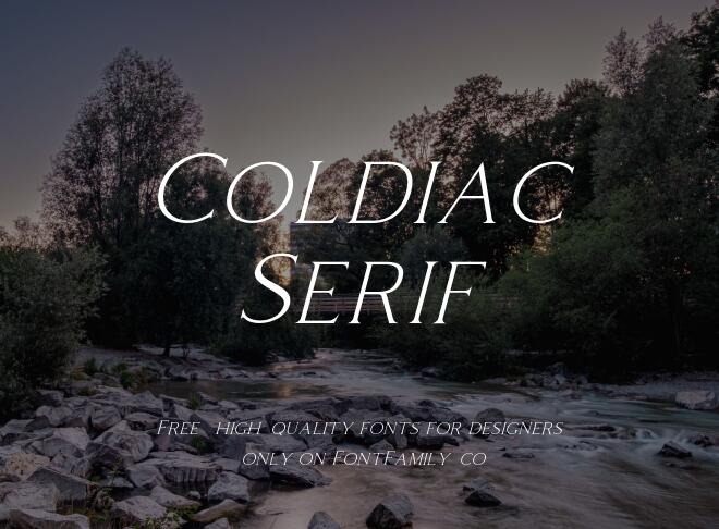 Coldiac Serif Font