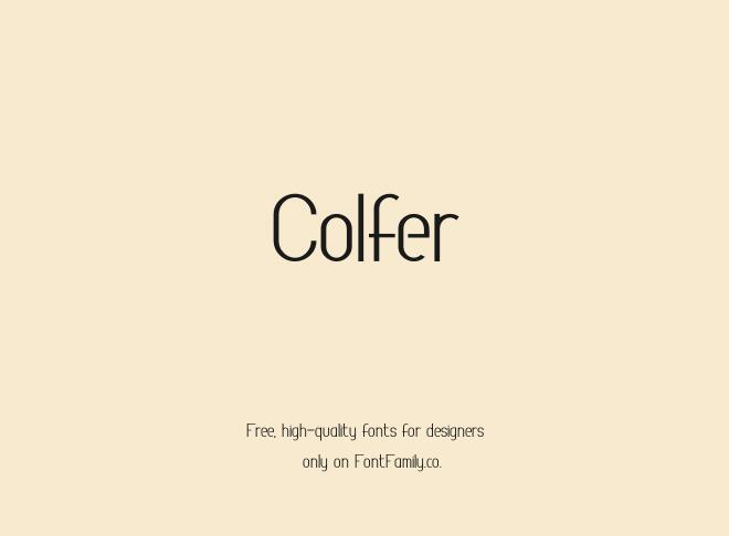 Colfer Font