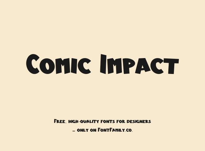 Comic Impact Font
