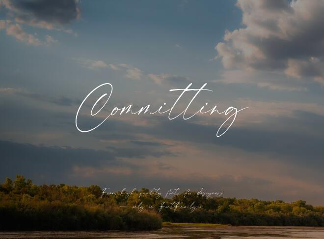 Committing Font