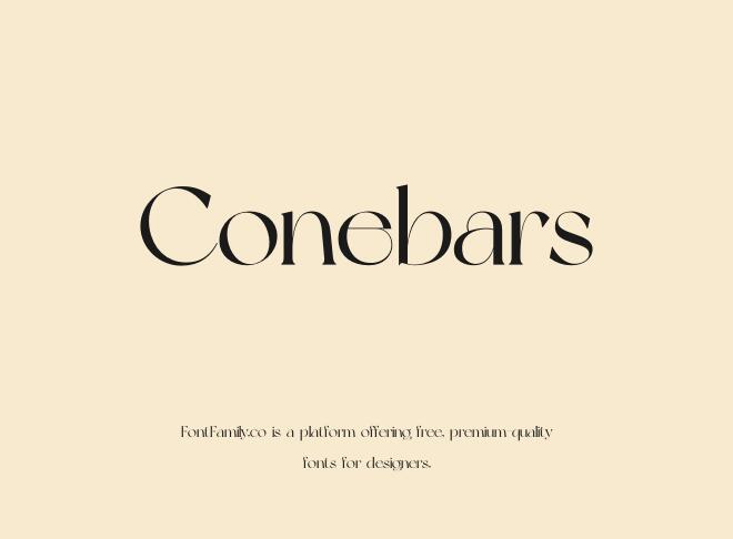 Conebars Font