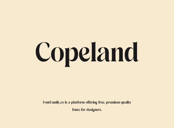 Copeland Font
