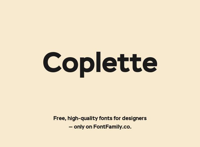 Coplette Font
