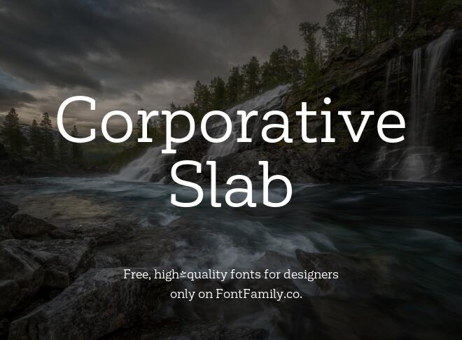 Corporative Slab Font