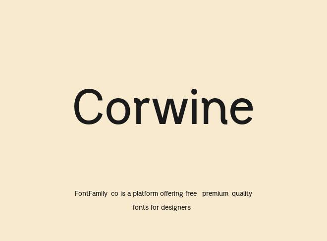 Corwine Font