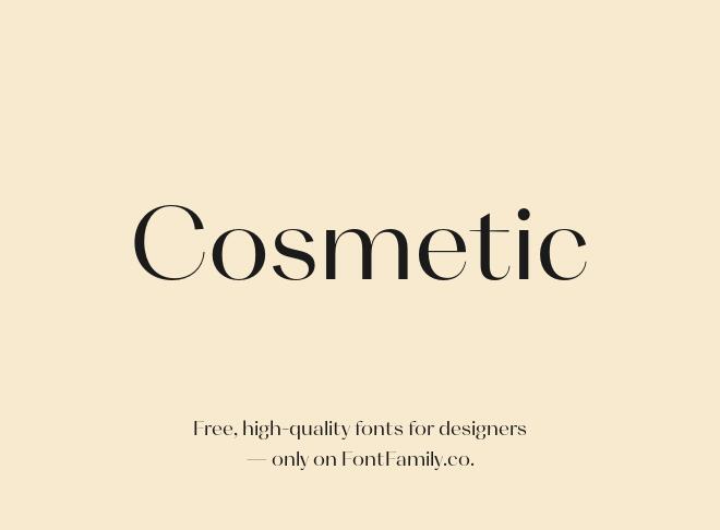 Cosmetic Font