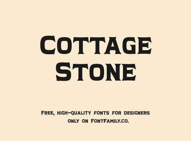 Cottage Stone Font