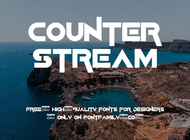 Counter Stream Font