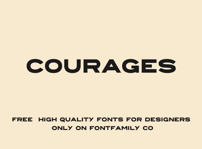 Courages Font