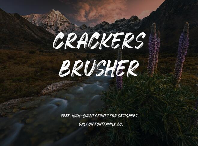 Crackers Brusher Font