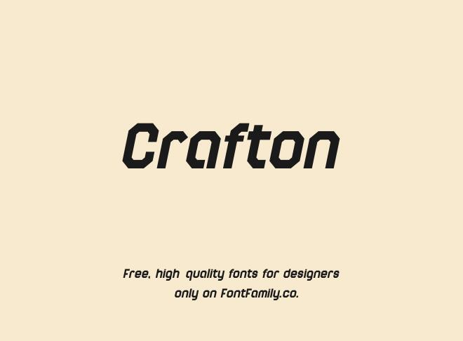 Crafton Font