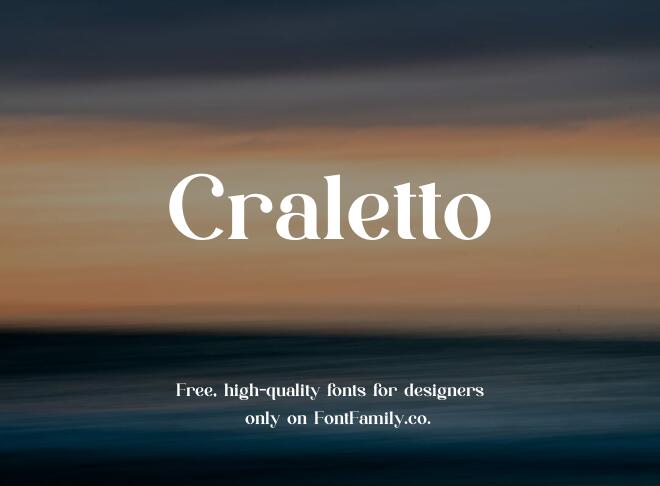 Craletto Font