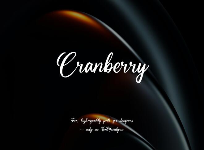 Cranberry Font