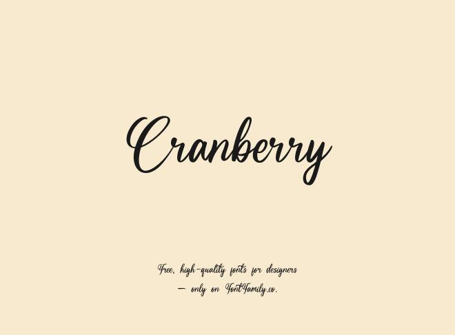 Cranberry Font