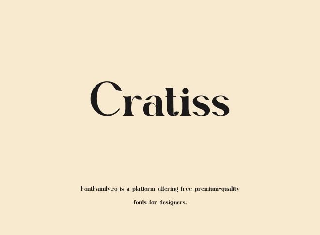 Cratiss Font