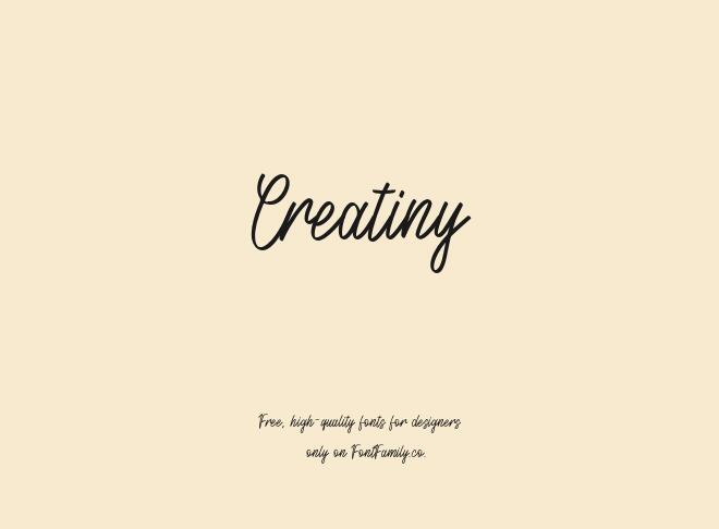 Creatiny Font