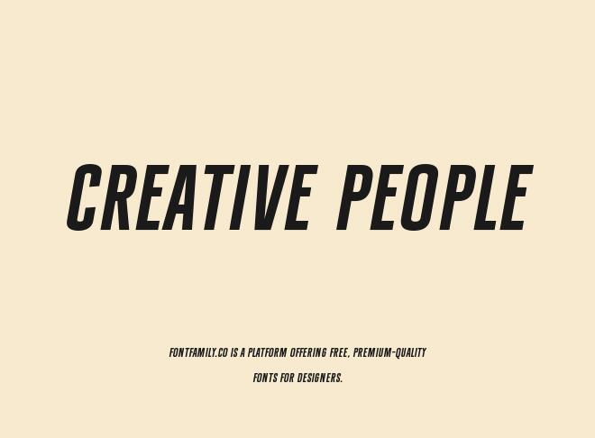 Creative People Font