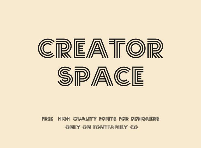 Creator Space Font