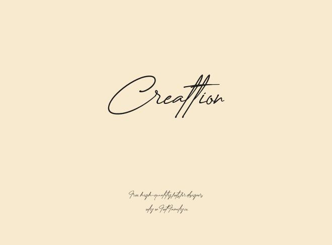 Creattion Font