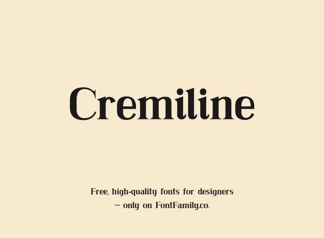 Cremiline Font