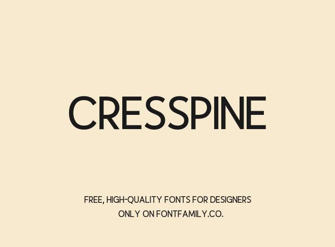 Cresspine Font
