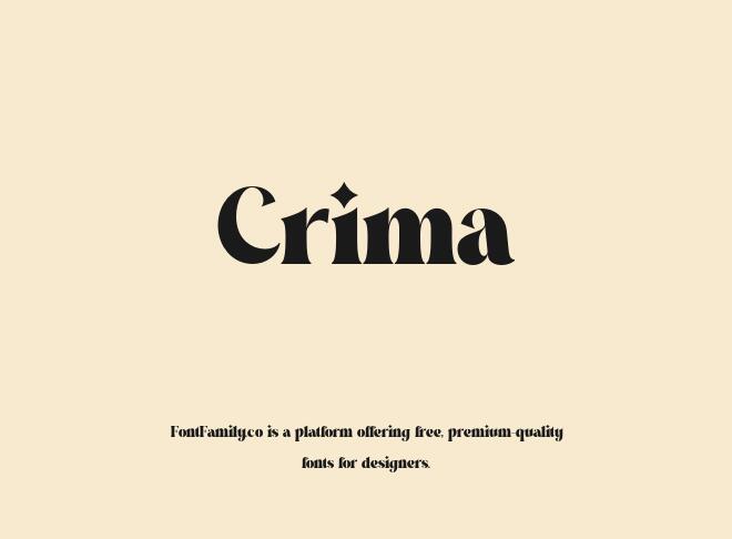 Crima Font