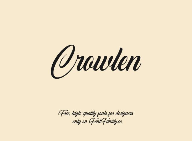 Crowlen Font