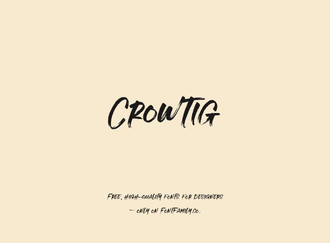 Crowtig Font