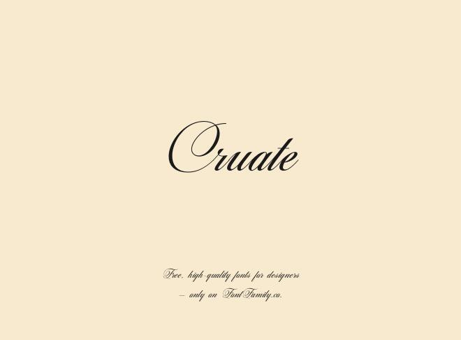 Cruate Font